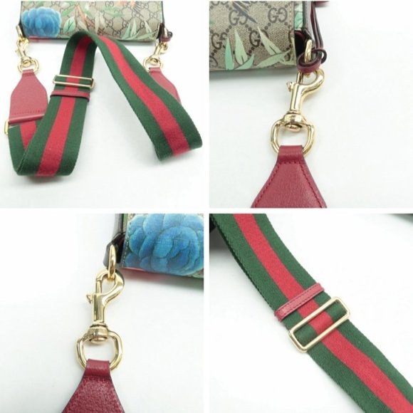 100% Authentic Gucci Padlock Brown & Multicolor Canvas Shoulder Bag - Picture 7 of 12